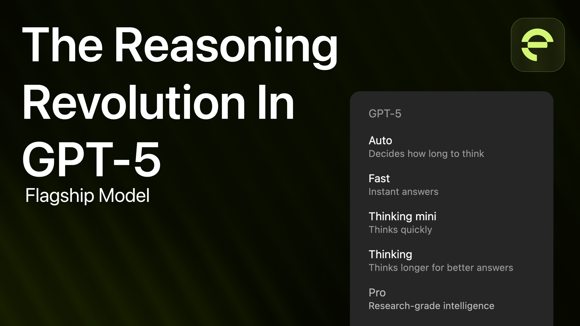 Exploring Reasoning in GPT-5: What Developers Need to Know